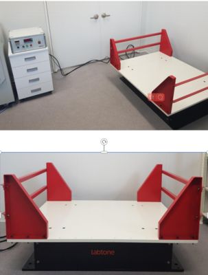 Table vibrante mécanique haute performance avec charge utile de 200 kg pour les tests de déchargement par impact et de saut